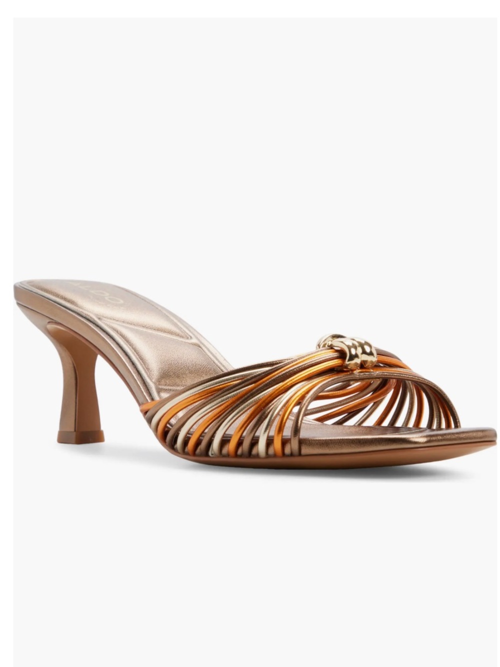 NWOT ALDO Women's Arianne Strappy Kitten Heel Dress Sandals